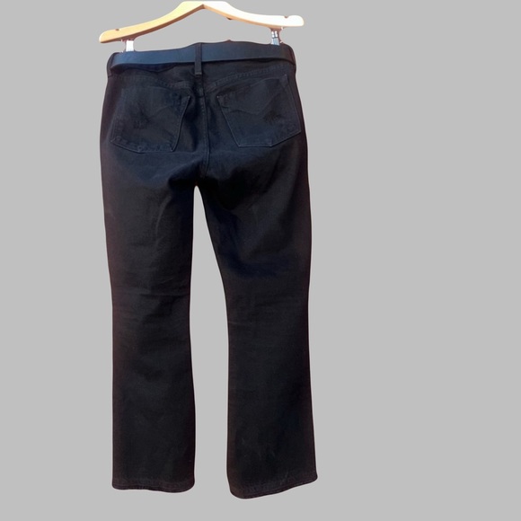 Derek Lam 10 Crosby GIA black jeans womens size 28 mid rise crop flare - Picture 2 of 7